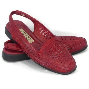 g.WIZ Jenny Women's Red Sling Back Slip on Loafer Shoes Size 6M